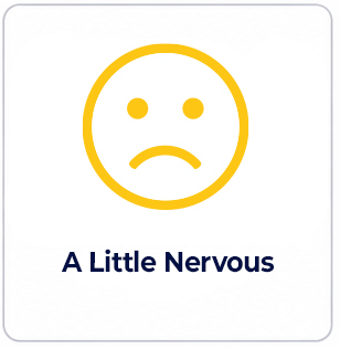 Feeling Nervous Image of Smily Face